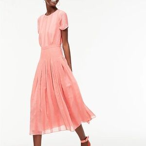 J. Crew Midi dress in embroidered chiffon